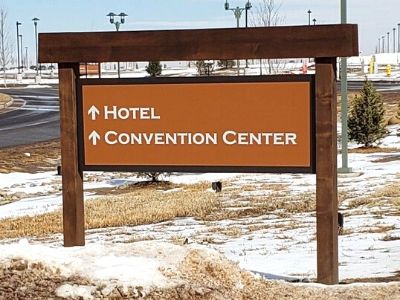 Convention Center Directional Sign